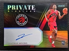 Jonathan Mogbo Auto RC 2024-25 Panini Private Signings #PS-MOG Raptors (AU, RC)