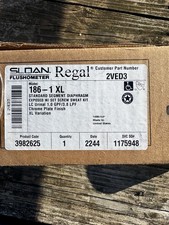 Sloan Regal Flushometer 186-1 XL Manual Diaphragm Chrome Urinal 1.0 GPF