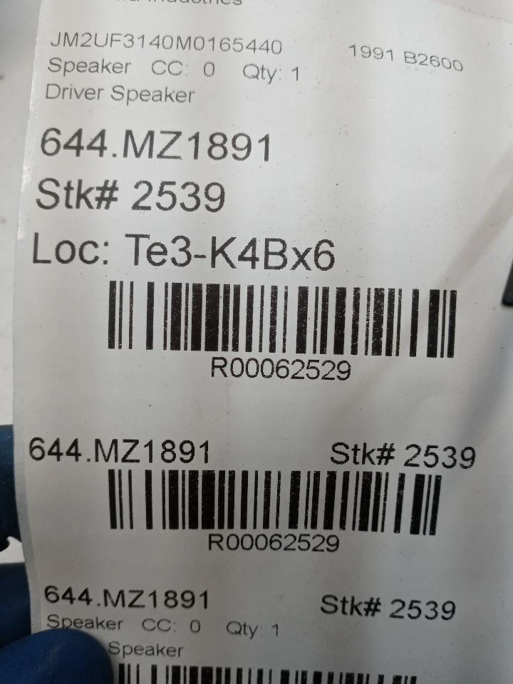 1987-1993 Mazda B2200 B2600 Driver Front Speaker OEM Tested  - Image 4 of 4