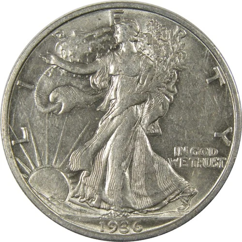 1936 S Liberty Walking Half Dollar AU About Uncirculated SKU:I23472