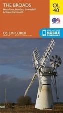 OL40 The Norfolk Broads Ordnance Survey Explorer Map OL 40
