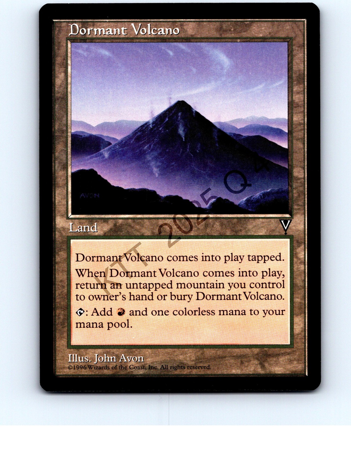 Dormant Volcano Land Uncommon Visions MTG NP Near Mint or Better