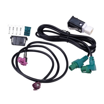 Navigation 4-Core Video Cable USB Switch Socket fit for BMW CIC Head Unit F10