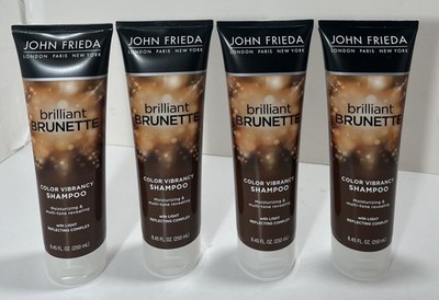 4x JOHN FRIEDA Brilliant BRUNETTE Color Vibrancy Shampoo Multi-Tone Revealing