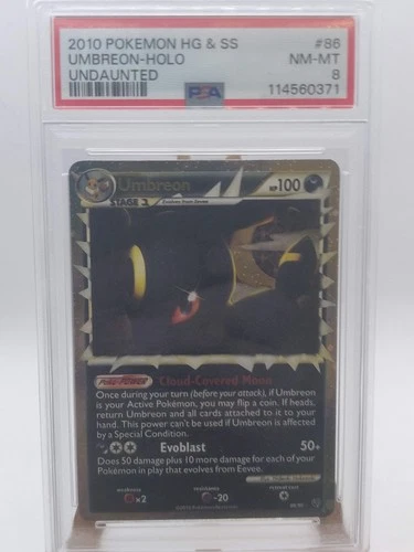 Pokemon Umbreon Holo - PSA 8 - Undaunted #86 - Near Mint