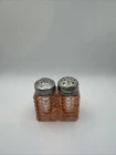 Anchor Hocking Manhattan Pink Depression Glass Salt And Pepper Shaker Set
