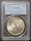 1935 Peace Dollar, PCGS MS63