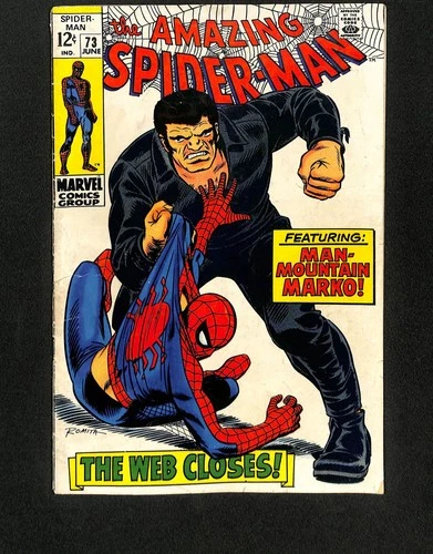 Amazing Spider-Man #73 VG+ 4.5 First Man-Mountain Marko! Marvel 1969