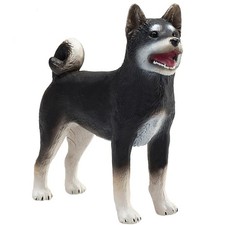 Mojo Black Shiba Inu Dog Figurine Mini Collectible Toy Figure Model 387363 NEW