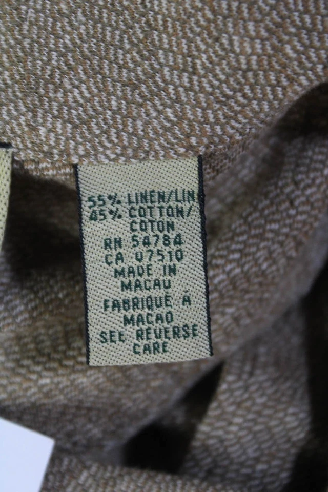 Мужская футболка-поло Joseph Abboud с короткими рукавами и воротником базовая коричневая размер L - Изображение 4 из 4