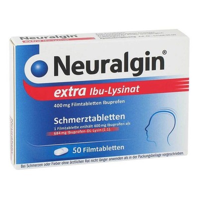 Neuralgin extra Ibu-Lysinat Filmtabletten · 50 St · PZN 19344570 8174607