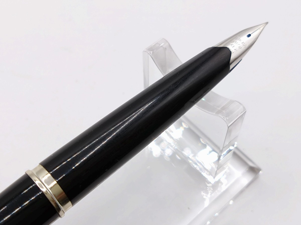 筆記具 Elite 18K750  PILOT PILOT ELITE 18K-750 Nib F BLACK FOUNTAIN PEN VINTAGE BLACK