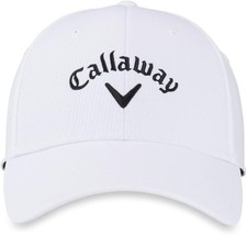 Callaway Unisex Adult Perf Front Crest Str Cap, White