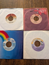 Lot of 34 45 rpm Records--Pop/R B hits of the 1980s VG to Ex condition