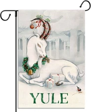 Yule Garden Flag Christmas Pagan Winter Solstice Holiday Party Decoration Vertic