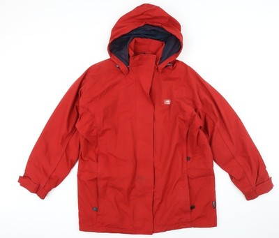 Tresspass Damen rote Jacke Mantel Größe 14 Reißverschluss