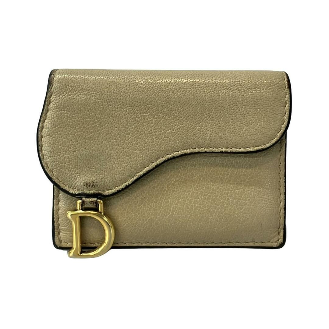 Dior Christian Women's Tri-fold Wallet in Premium Leather
