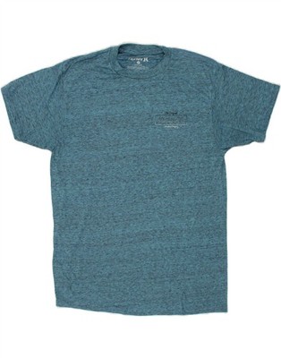 HURLEY Herren T-Shirt Oberteil mittelblau gefleckt Polyester FD13