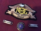 Harley Davidson Items, Harley Owners Group Patch, Rally Pin & HD Bars