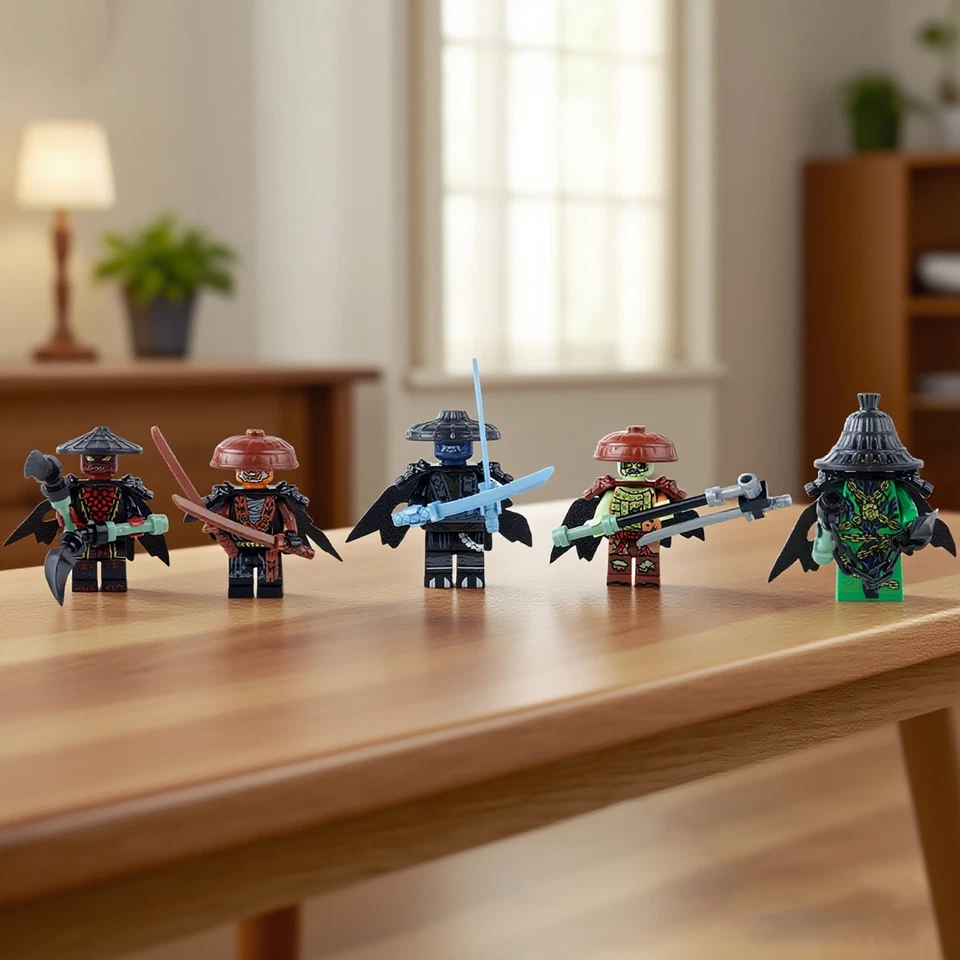 MARKNLOS Nin Jago Forbidden Five Minifigur Baustein Set Spielzeug Figuren Kind Geschenk