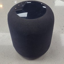 Apple HomePod Smart Speaker Black Wi-Fi Siri Voice Search Cylinder Fabric