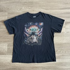 Star Wars Baby Yoda T Shirt Black Men  s XL