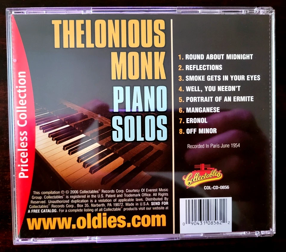 Thelonious Monk - 4CD Collection Lot - Jazz Bop Excellent 4xCD Set Foto 4 de 4