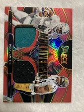 2025 Select Red Tie Dye Duel Patch Jonnu Smith, Dolphins/Steelers #MVJ-JSM