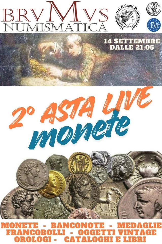 BRUMUS Numismatica - 2° Asta Ebay Live: "MONETE Italia & Mondo".