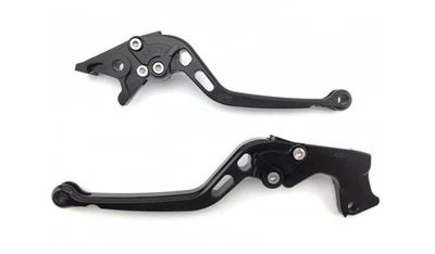 Paire Leviers Longs Noirs Pour KAWASAKI ZZR 1200 ZZR1200 ZZ-R ZXT20C 2002-2005 - Photo 1/4