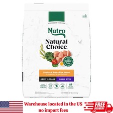 Nutro Natural Choice Small Bites Adult Dry Dog Food, Chicken And Brown Rice,30lb