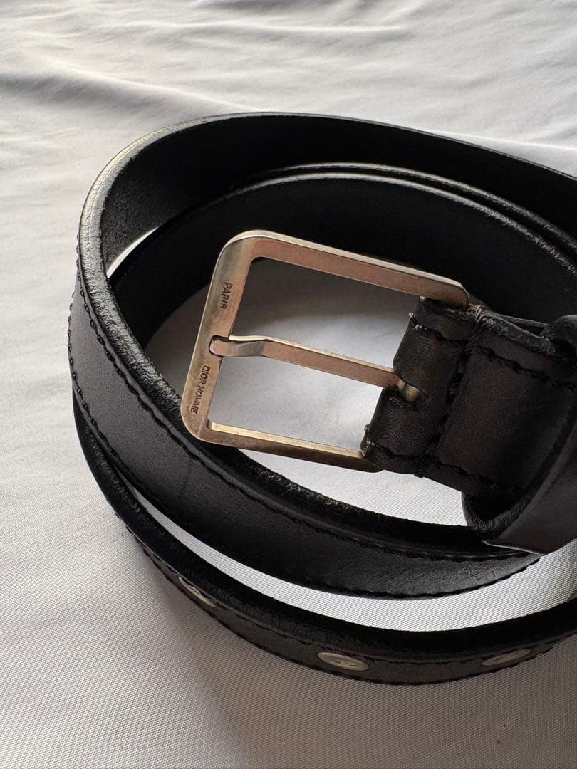 Dior Homme 04AW Victim Era Eyelet Leather Belt Hedi S… - Gem