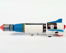 T.N. Battery Operated Apollo-X Moon Challenger Rocket Japan Working See Details