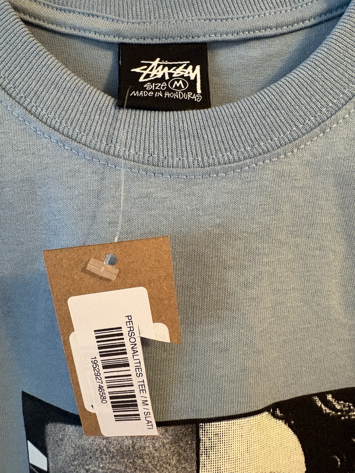 Stussy Personalities Tee, Cotton, Size M, Slate, BRAND NEW WITH PARTIAL TAGS thumbnail 6