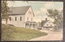 Leavitts Hill, NH Antique Early 1900's Postcard - Sanborn Store & Residence