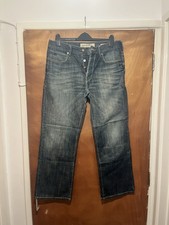 Men’s Jeans Duffer St George Boot Cut 34” Waist 30” Leg Blue