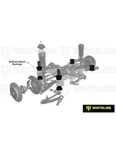 Whiteline Rear Subframe Mount Bushing fits Nissan Skyline 2.0 R32 (W92446) - Picture 4 of 12
