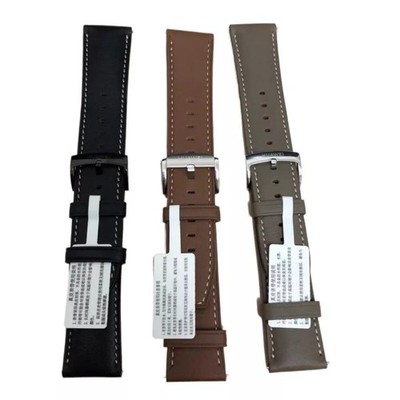 Original 22mm Push-Type Leather Watch Band Strap For Huawei Watch GT5/GT5 Pro