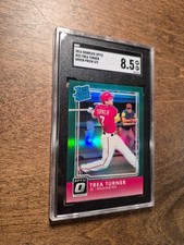 2016 Donruss Optic * Trea Turner * #33 * Green * 2 of 5 * 2/5 * Graded 8.5 (SGC)
