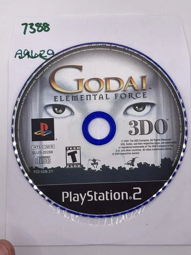 Godai Elemental Force - Loose Sony PS2 Playstation 2 Disc Only - No Track 7388