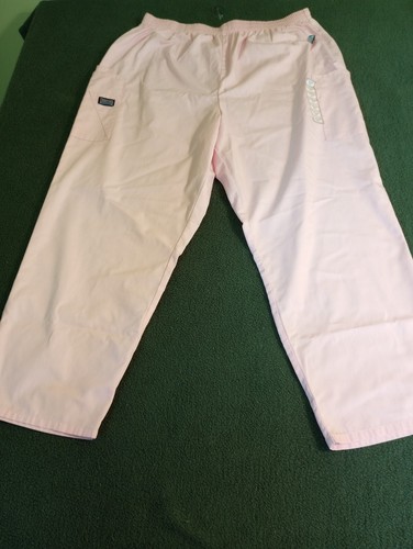 Womens Scrubs Set Dickies Animal Shirt Sz 3xl Pink Cherokee Pants Sz 2xl Petite - Picture 11 of 17