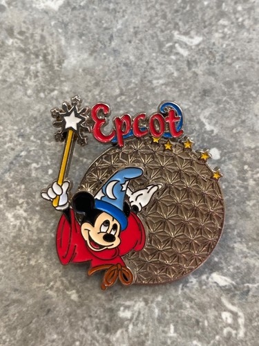 DISNEY EPCOT SORCERER MICKEY WAND PIN ANSTECKER RAUMSCHIFF ERDE 3D