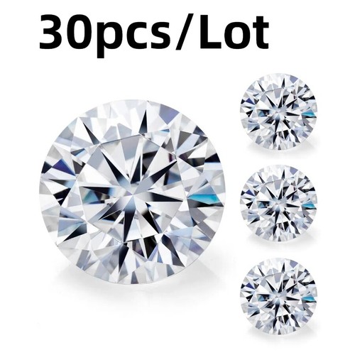 Wholesale Real D Color Moissanite Stone 5 10 20 30 Pcs Per Lot Wholesale Prices - Picture 5 of 29