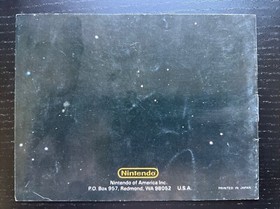 Folleto manual de instrucciones OEM Pinball (NES 1985) solo NES-PN-USA