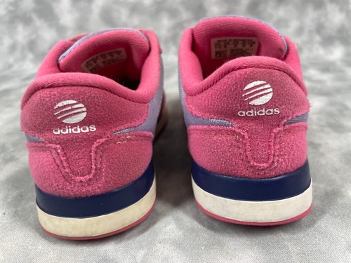 Adidas NEO Kids Sneakers 6.5K Pink Star Running Shoes Toddler Girl 💖⭐ - Picture 4 of 7