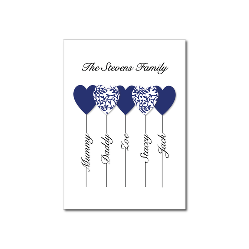Personalisierter Familienherzdruck - Geschenk für ihre Mutter Großmutter  - Bild 14 von 18
