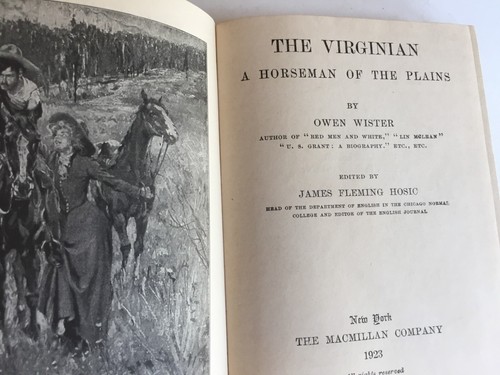 1917 THE VIRGINIAN by Owen Whistler A MacMillan Pocket Classic 4-1/2" x 5-3/4" - Imagen 3 de 12
