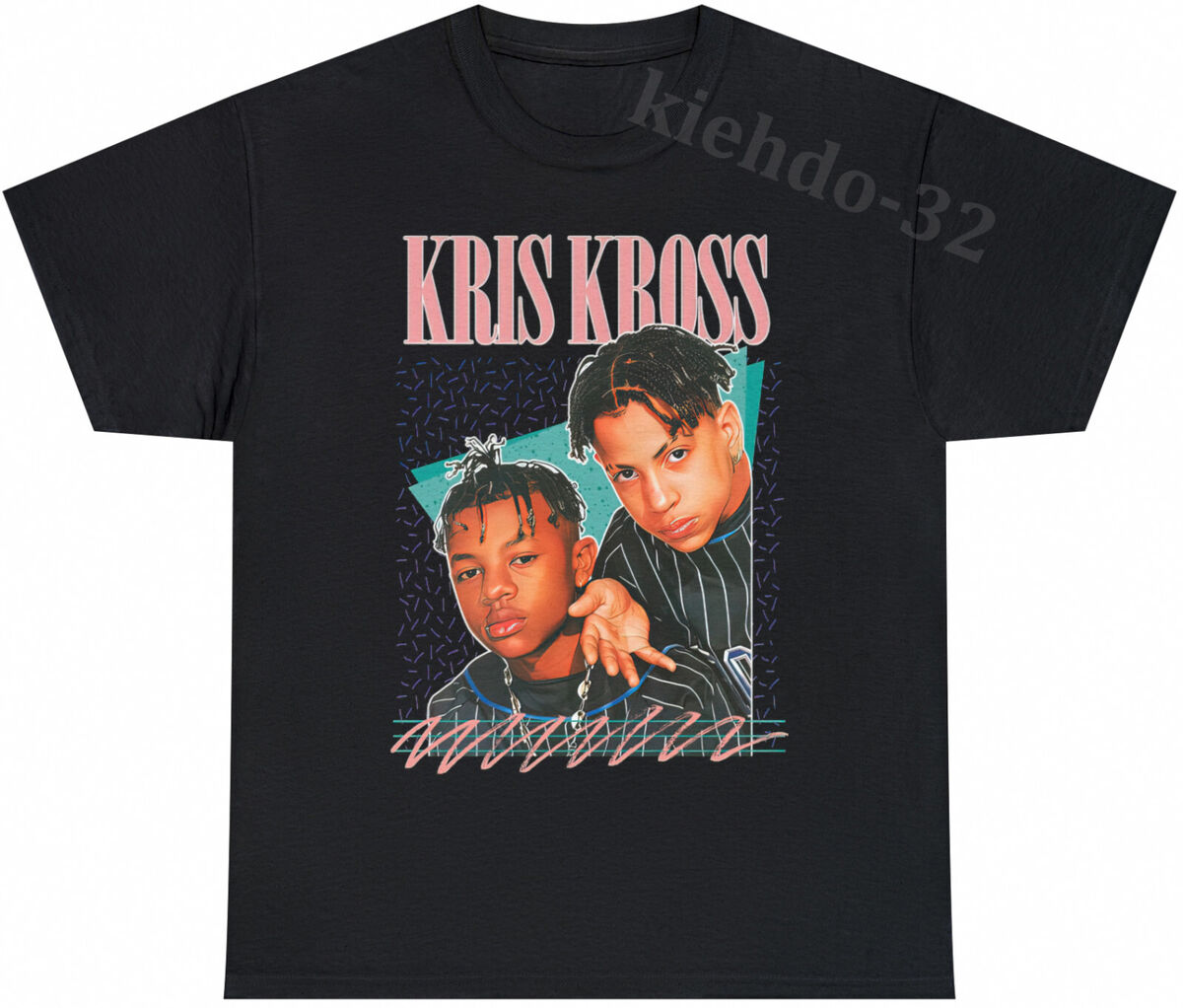 Kris Kross Tribute 90s Hip Hop Rap Vintage Look Retro Tee S Kris Kross Tribute 90s Hip Hop Rap Vintage Look Retro Tee S