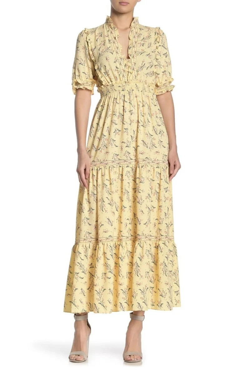 Max studio store tiered maxi dress