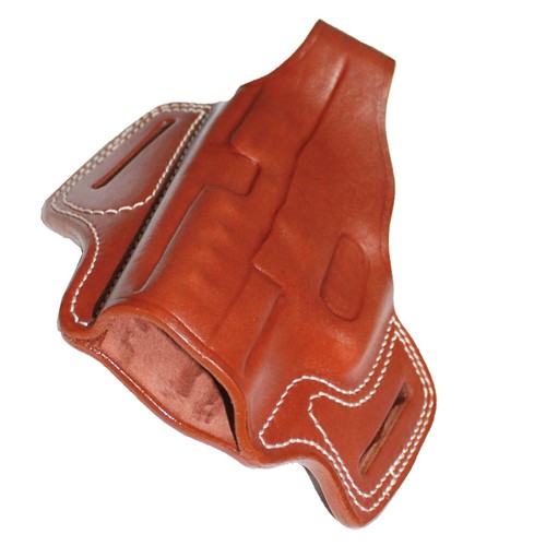 Handmade Leather OWB Carry Two Slot Thumb Break Holster For Pistols - Picture 41 of 61